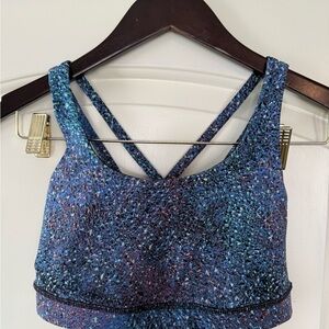 Lululemon Blue Criss-Cross Sports Bra